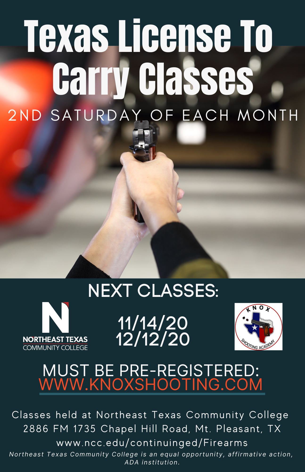 Texas License To Carry Course Northeast Texas Community College Texas License To Carry Course Northeast Texas Community College